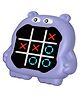 Happy Hues Electronic Tic Tac Toe Game  3-in-1 Handheld Puzzle Console with Silent Mode, Perfect Portable Travel Game for Kids & Adults Ages 3+-Hippo