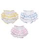 Superminis Pack Of 3 Cotton Knit Frill Detailed Panties - White