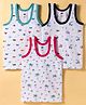 Simply Sinker Knit Sleeveless Vests With Vehicle Print Pack Of 3 - White