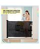 Babykins Rectractable Safety Gate 5-150 cms - Black (No Drilling Required)