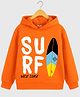 KUCHIPOO Fleece Knit Full Sleeves Typography & Beach Theme Printed Winter Hoodie - Multi Colour