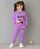 KUCHIPOO Fleece Knit Disney Mickey & Friends Featuring Full Sleeves Characters Printed Sweatshirt & Joggers Set - Multi Colour