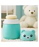 Joy Buzz Portable Baby Skin Care Baby Powder Puff With Box Holder Container for New Born and Kids for Baby Face and Body (Panda-blue)