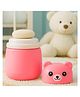 Joy Buzz Portable Baby Skin Care Baby Powder Puff With Box Holder Container for New Born and Kids for Baby Face and Body (Panda-Pink)