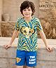 Ollington St. Disney Single Jersey Knit Half Sleeves T-Shirt & Shorts Set With Lion King Graphics - Multicolor