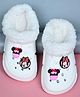 Yellow Bee Disney Featuring Minnie Mouse Applique Detailed Perforated Plush Line Detailed Clogs - White