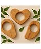 neemtoys Antibacterial Neem Teethers for Babies with Round Edges & Smooth Finish Set Of 2 - Brown