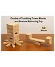 neemtoys Neem Wooden Skill Play Combo  Tumbling Tower (54 Blocks) & Seesaw Balancing Toy | Fun Meets Focus