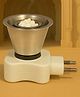 JD FRESH 1 PC Stainless Steel Electric Camphor Diffuser Burner for Pooja - White