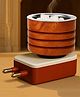 JD FRESH 1 PC Sheesham Wooden Electric Camphor Diffuser Burner for Home -Brown