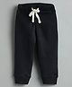URBANRAC Organic Cotton Knit Solid Track Pants - Black