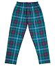 Earth Conscious 100% Cotton Knit Plaid Checked Lounge Pants - Green
