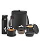 Milton Max Meal Leak & Odour Proof Tiffin with Insulated Fabric Bag - Black