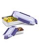 Milton Metro Meal Jr Stainless Steel Tiffin with Food Grade BPA Free  Odour Free & Refrigerator Safe Pack of 2 Purple - 890 ml