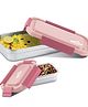 Milton Metro Meal Jr Stainless Steel Tiffin with Food Grade BPA Free  Odour Free & Refrigerator Safe Pack of 2 Pink - 1100 ml