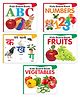 Early Learning Board Book Set for Kids Ages 1+ | 5 Book Set for Toddlers | ABC, Numbers, Fruits, vegetables, Hindi Alphabet | Ideal gift for 1+ Year Old Boys and Girls