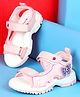 Cute Walk by Babyhug Velcro Closure Sandals with Butterfly Applique - Pink
