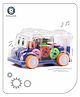Aditi Toys Transparent Gear School Bus With Light & Tinkling Sound - Blue