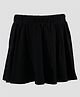 Charm n Cherish Cotton Blend Knit Skirt With Attached Shorts - Black