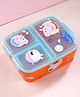 PEPPA PIG XL Multi Compartment Sandwich Box - Orange & Blue