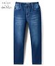 Arias Cotton Elastane Woven Full Length Washed Jeans - Blue