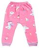 The little lookers Fleece Knit Unicorn Printed Diaper Pants - Pink