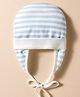 Ben Benny Interlock Knit Cap with Knot & Stripes Light Blue - Diameter 10 cm