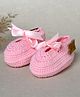 Funkrafts Bow Applique Detailed Booties - Pink