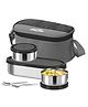 Milton Master Stainless Steel Lunch Box with Insulated Jacket - Black