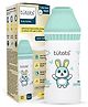tutots Baby Feeding Bottle | Instinct AntiColic Wide Neck| BPA Free | Baby Feeding Bottle with Turbo Vent Nipple - 250 ml (Green)