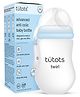 Tutots Baby Care Feeding Bottle | AntiColic Wide Neck| BPA Free | Baby Feeding Bottle with Turbo Vent Nipple | 250 ml | Twirl Series (Blue, 250 ml)