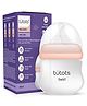 Tutots Baby Care Feeding Bottle | AntiColic Wide Neck| BPA Free | Baby Feeding Bottle with Turbo Vent Nipple | Twirl Series (Pink, 125 ml)