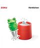 Zoku Premium Silicone Frog Pop Mold 45ml with Stick & Drip Guard | BPA Free Reusable Ice Pop & Kulfi Maker | For thinKitchen