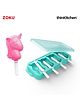 Zoku Premium Silicone Pop Molds - 4 Unicorn Popsicle Moulds With Sticks - 45ml Each, Teal Green|BPA-Free, Reusable| Homemade Kulfi, Lolly, Juice, Ice Cream Smoothie Pop Maker | For thinKitchen
