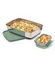 Signoraware Munch Mate Steel Lunch Box with Small Container Capacity 850 & 200 ml - Green