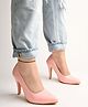 Shoetopia Solid Heel Pumps - Pink