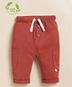 Cot & Candy Organic Cotton Knit Solid Pant - Red