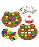 VGRASSP Shape Matching Board Game Toy For Kids - Geometric Shape Puzzle With Bell And Cards - Educational Gift For Boys And Girls - Color May Vary