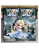 BHAIJI BEDSHEETS 220TC Glace Cotton Bed Sheet Double Bed With 2 Pillow Covers Full HD Digital Prints - Disney Frozen Anna Elsa