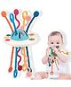 Wembley Toys Pull String Teether Toys  with Food Grade Silicone Fine Motor  Bis Approved - Multicolor
