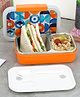 Nayasa Autobot 2-Compartment Insulated Stainless Steel Lunch Box, 470Ml, Leakproof- Small, Orange