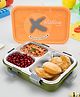 Nayasa X-Station Insulated Stainless Steel Lunch Box, Leakproof, 750Ml, Orange & Green