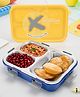 Nayasa X-Station Insulated Stainless Steel Lunch Box, Leakproof, 750 ml, Yellow & Blue