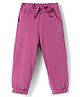 Olio Kids Knitted Full Length Lounge Pant With Text Print - Purple