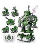 AKN TOYS RC Car 5 in 1 Military Truck Vehicle Set Transform into Robot, STEM Building Toy for Toddlers- PACK OF 1-  ( COLOR MAY VARY )