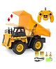 AKN TOYS Remote Control Construction Dump Truck 1/22 Scale Alloy RC Engineering Truck with Rechargeable Battery for kids- PACK OF 1-  ( COLOR MAY VARY )