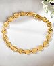 JEWELS NEST Elegant Fancy Gold Bracelet with Heart-Shaped Links