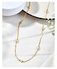 JEWELS NEST-Elegant Gold-Plated Beaded Chain Premium Brass Designer Jewelry- GOLD- 30 g