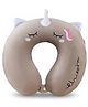 ZQBIEE Unicorn Theme Travel Neck Pillow for Kids-GREY