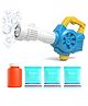 VGRASSP Bazooka Bubble Maker Toy Gun For Kids With Soap Solution And 2 Bottles - Battery Operated Indoor And Outdoor Bubble Machine toy Gift - Color May Vary